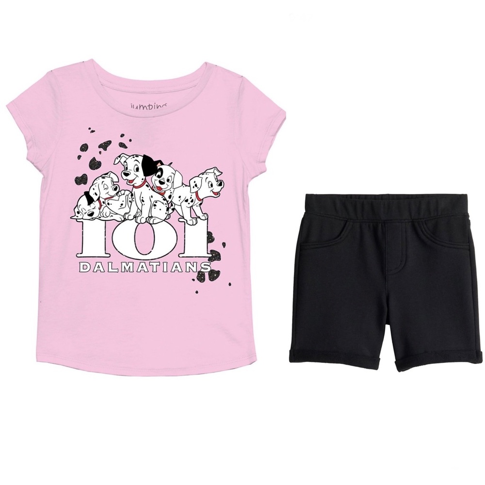 Girl’s 101 Dalmatians tee and shorts set